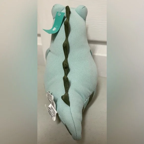 Pillowfort I LOST A TOOTH Kids' Milestone 12" Mint Green Alligator Plush Toy NWT - Picture 7 of 11